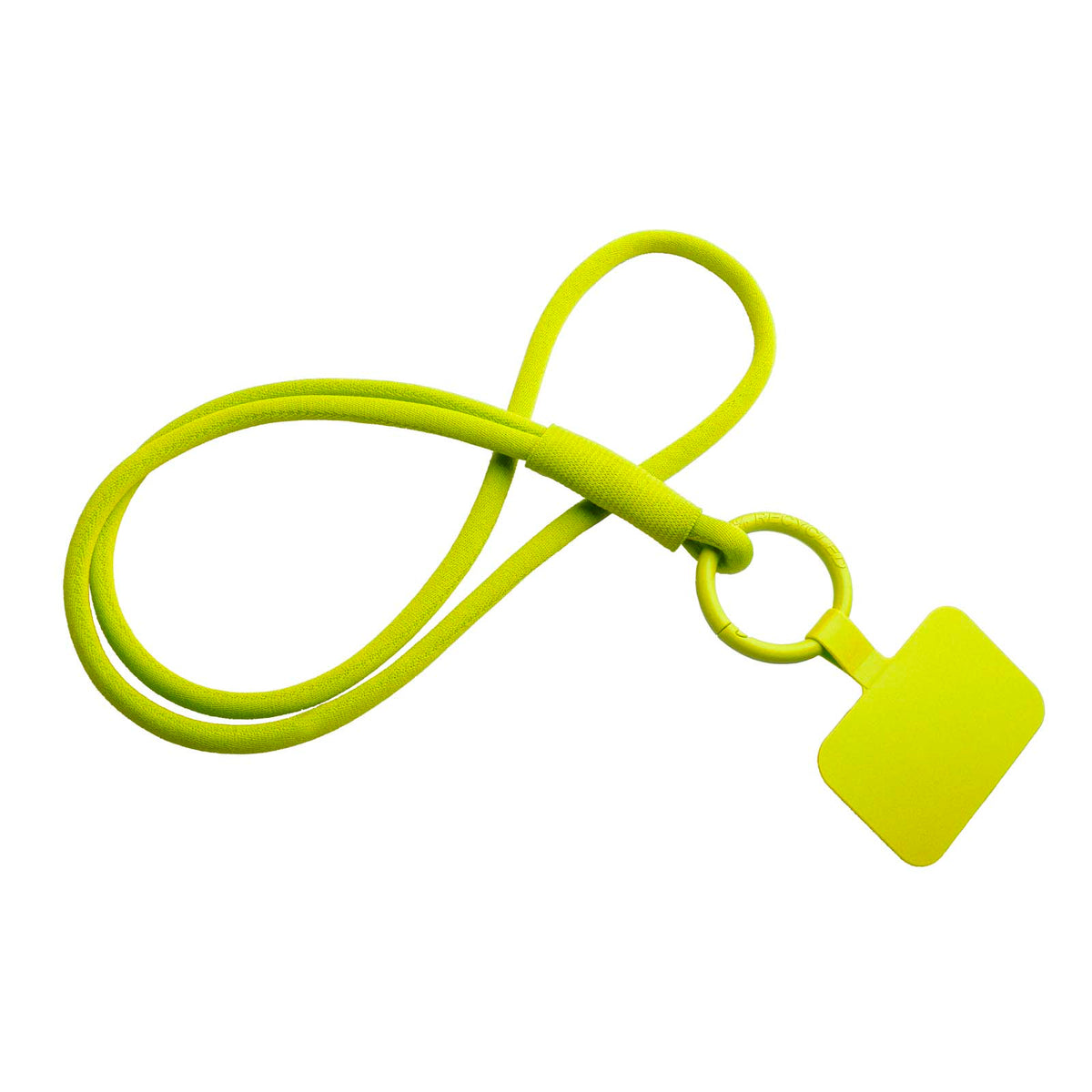 Tubyard Lanyard mit Telefonhalterung und elastischem Band – Gelb