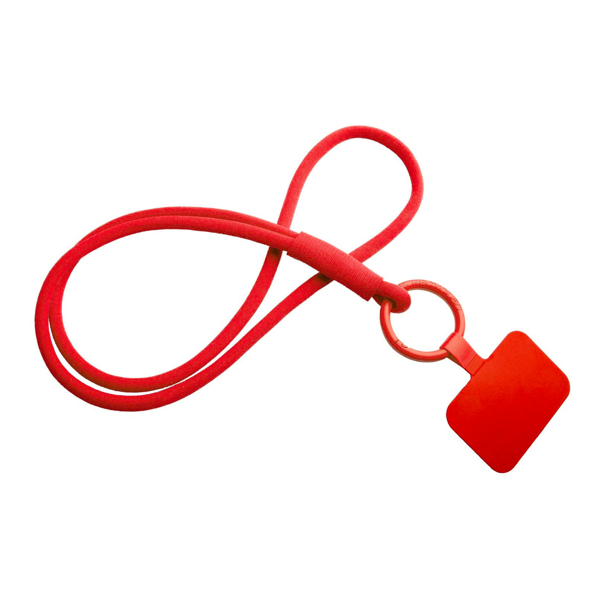 Tubyard Lanyard mit Telefonhalterung und elastischem Band – Rot