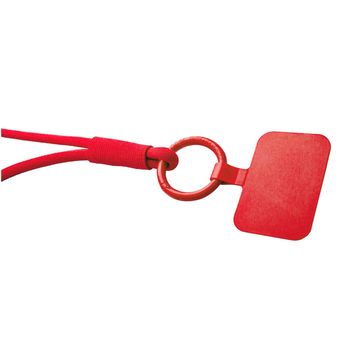Tubyard Lanyard mit Telefonhalterung und elastischem Band – Rot