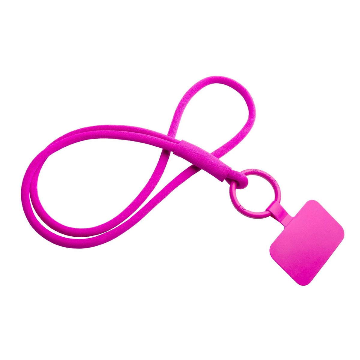 Tubyard Lanyard mit Telefonhalterung und elastischem Band – Rosa