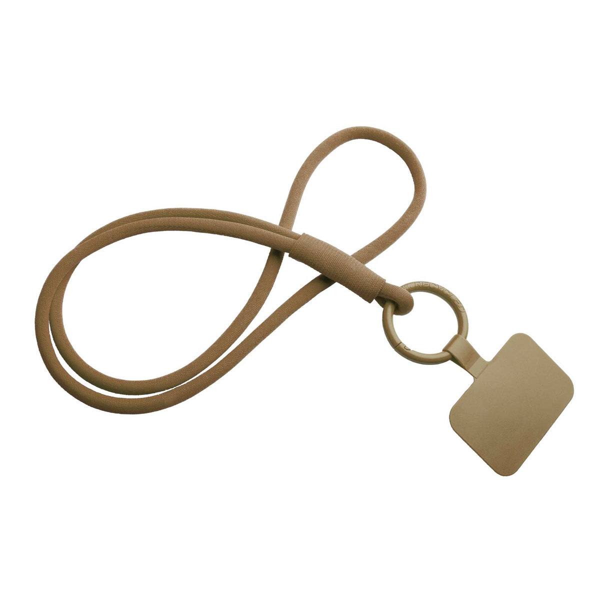 Tubyard Lanyard mit Telefonhalterung und elastischem Band – Bronze