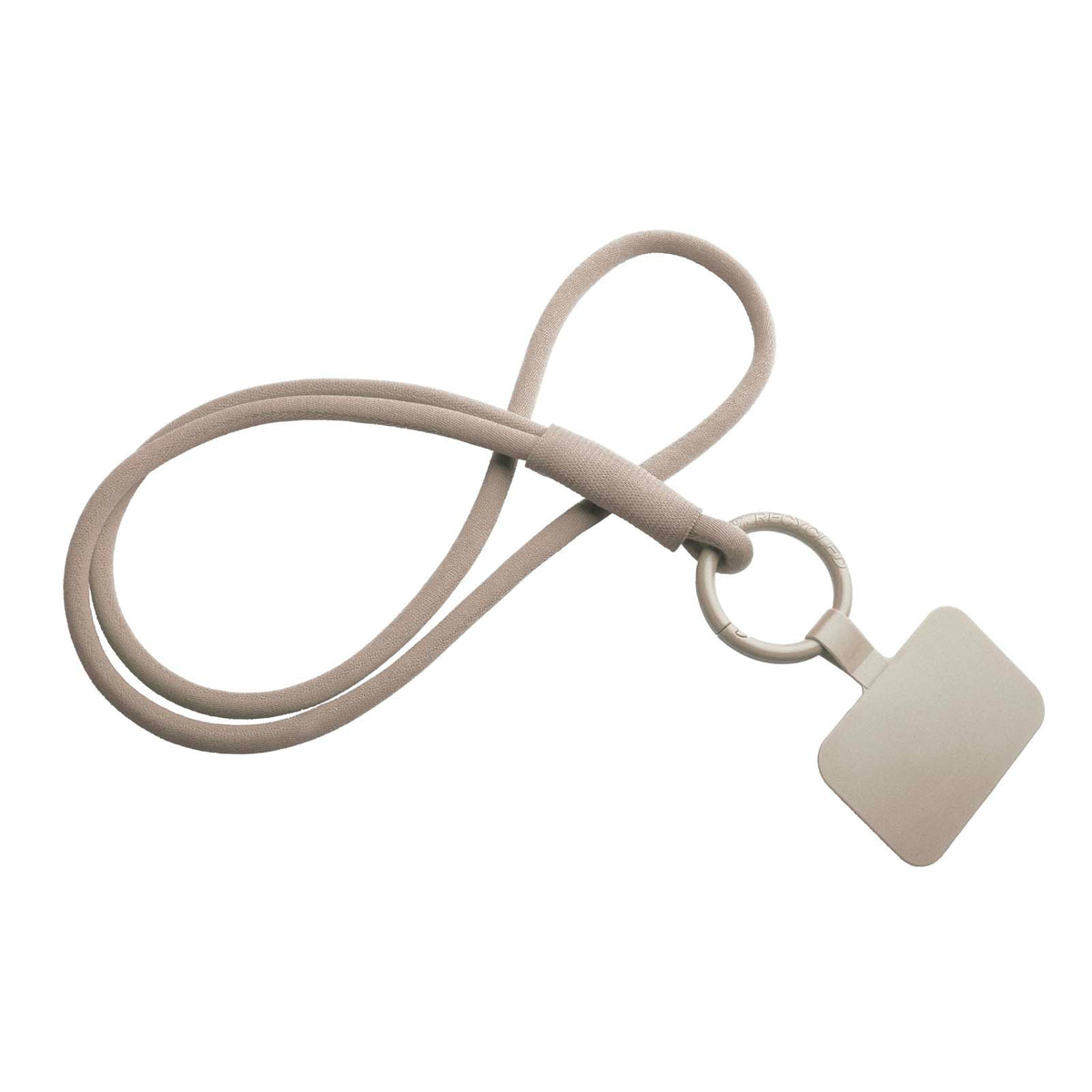 Tubyard Lanyard mit Telefonhalterung und elastischem Band – Kaffeebraun