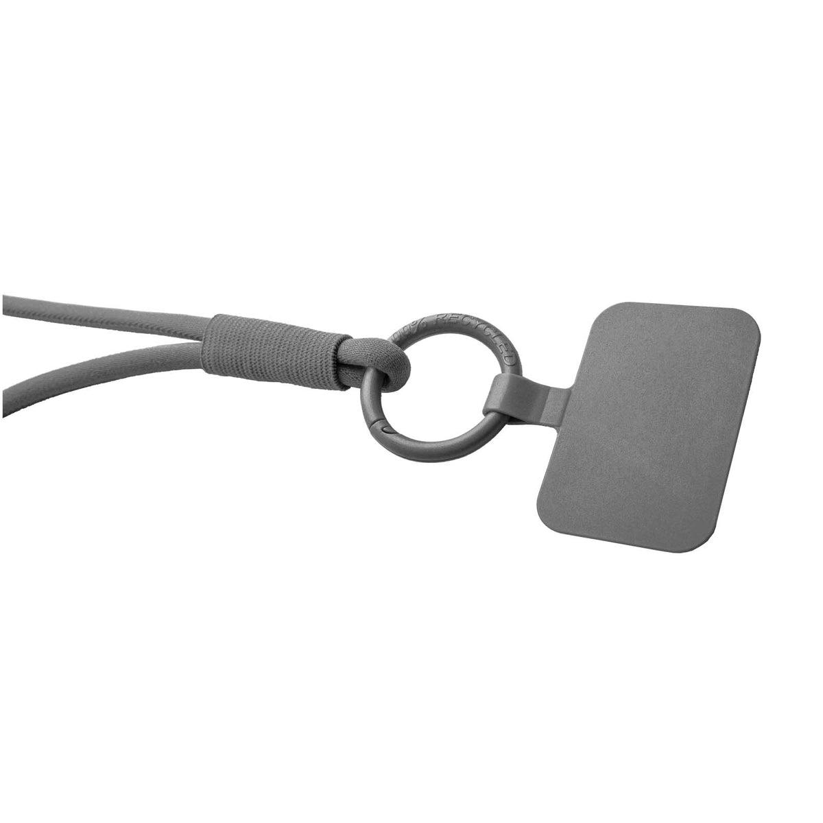 Tubyard Lanyard mit Telefonhalterung und elastischem Band – Grau