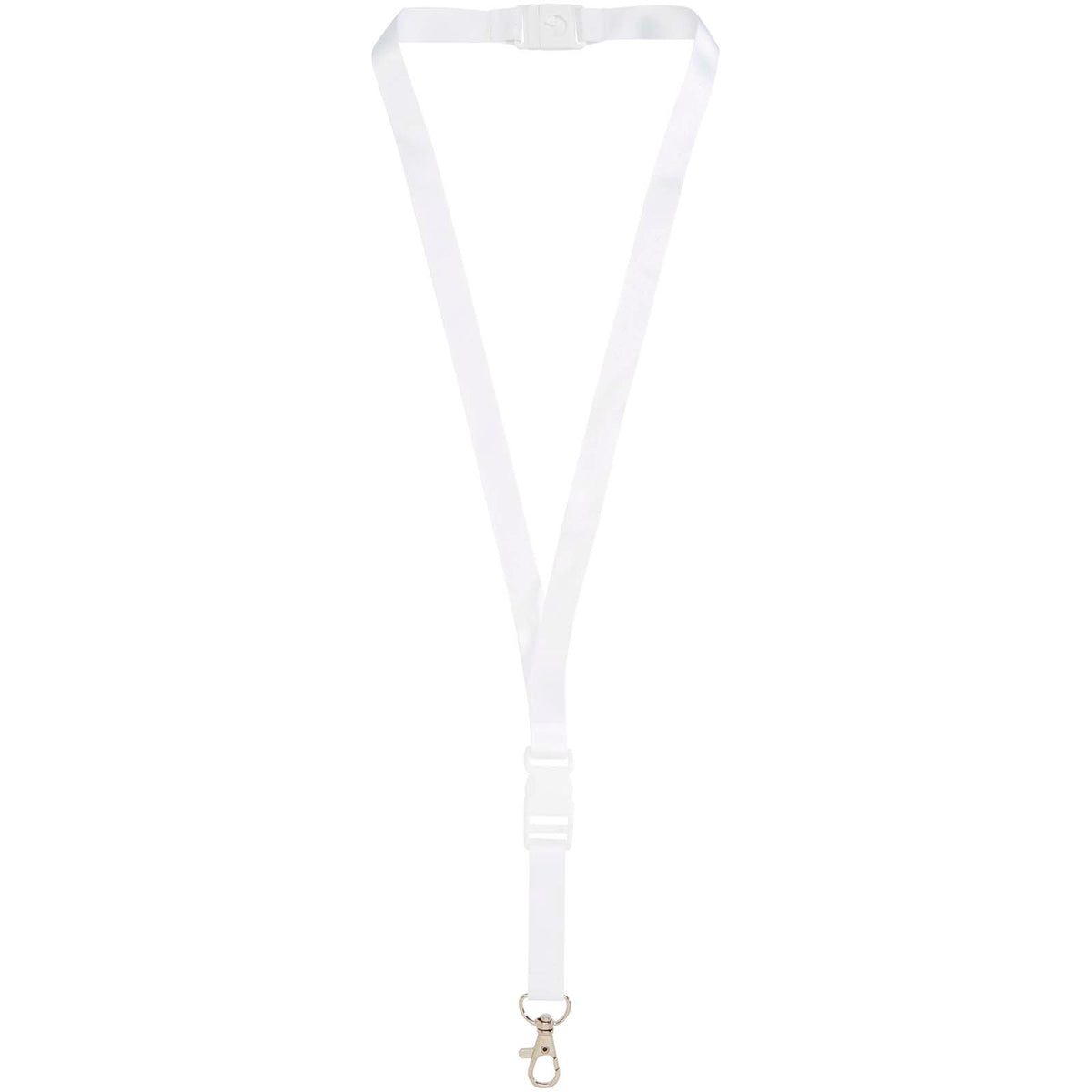 Balta Sublimation Lanyard mit Schnapp- und Sicherheitsverschluss – Weiss