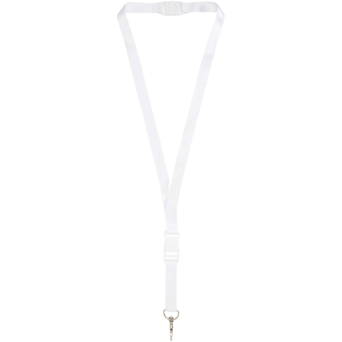 Balta Sublimation Lanyard mit Schnapp- und Sicherheitsverschluss – Weiss