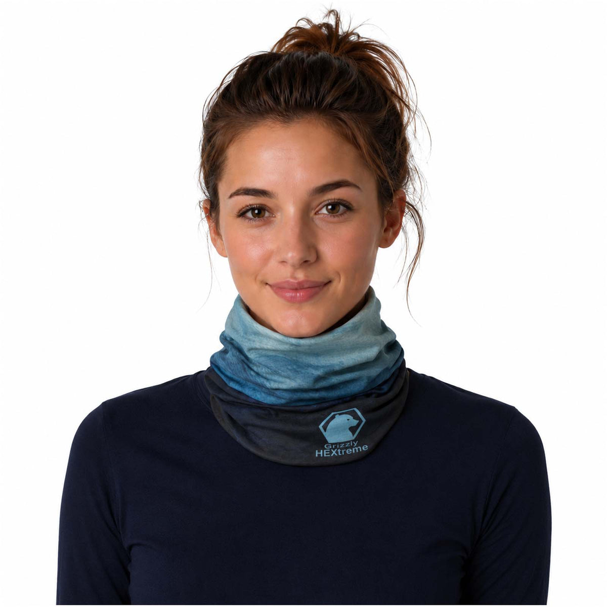 Lara Sublimation Multi Schal mit Fleece Schicht und Säumen – Waldgrün