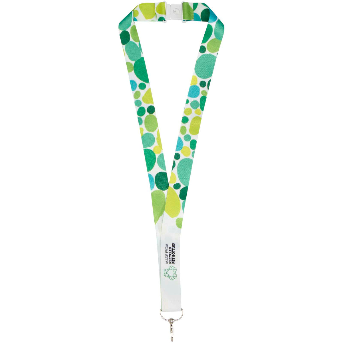 Addie Sublimation Lanyard mit Sicherheitsverschluss Kunststoff – Weiss