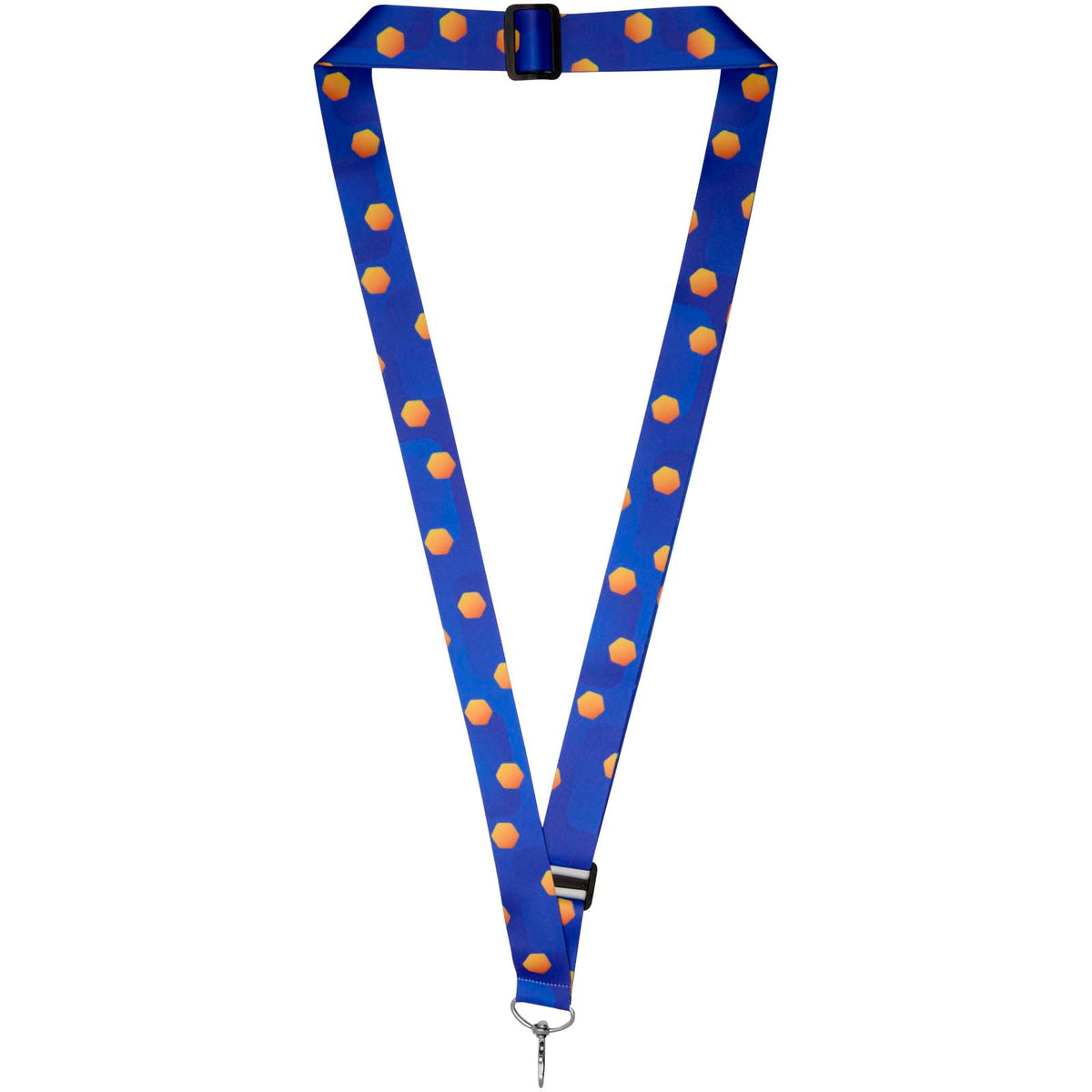 Liv Verstellbares Sublimation Lanyard – Schwarz / Weiss