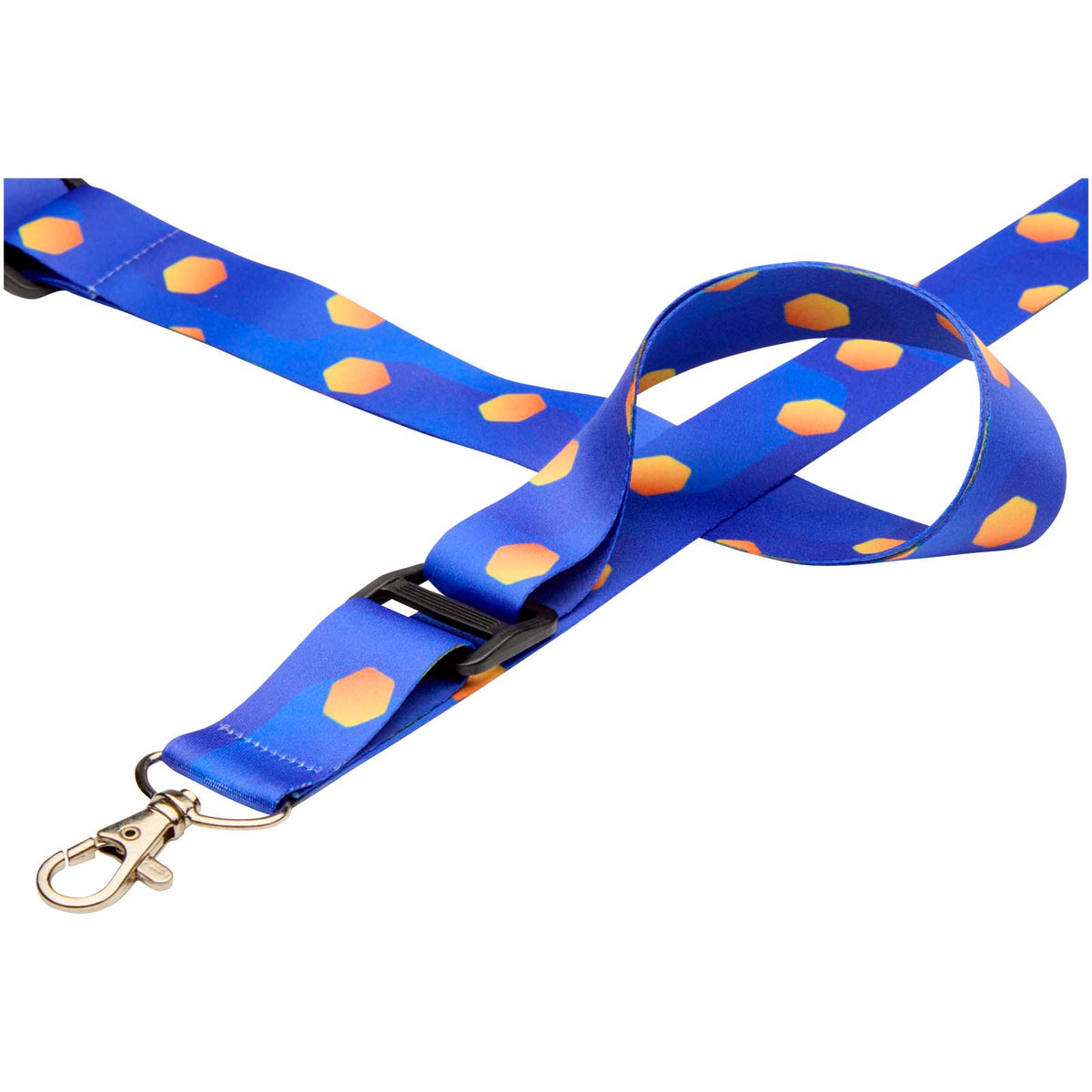 Liv Verstellbares Sublimation Lanyard – Schwarz / Weiss