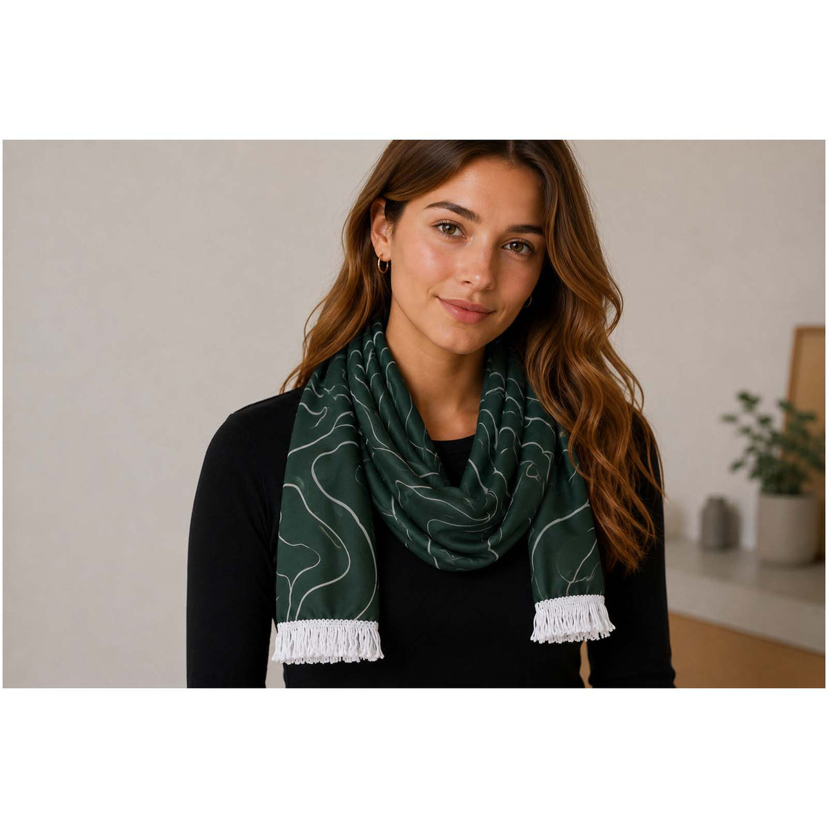 Spur Sublimationsschal – Weiss