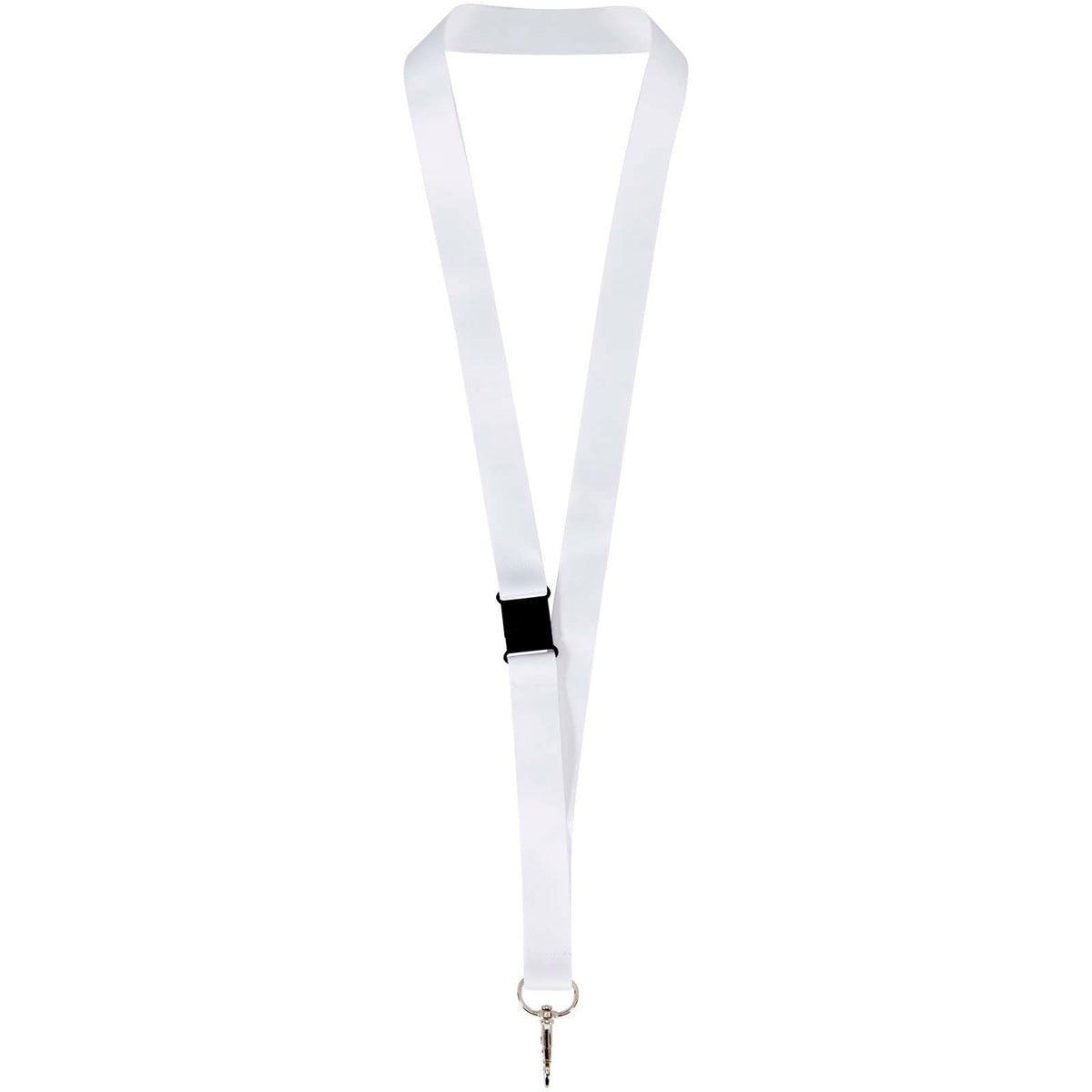 Lois Sublimation PET Lanyard mit Sicherheitsverschluss – Schwarz / Weiss