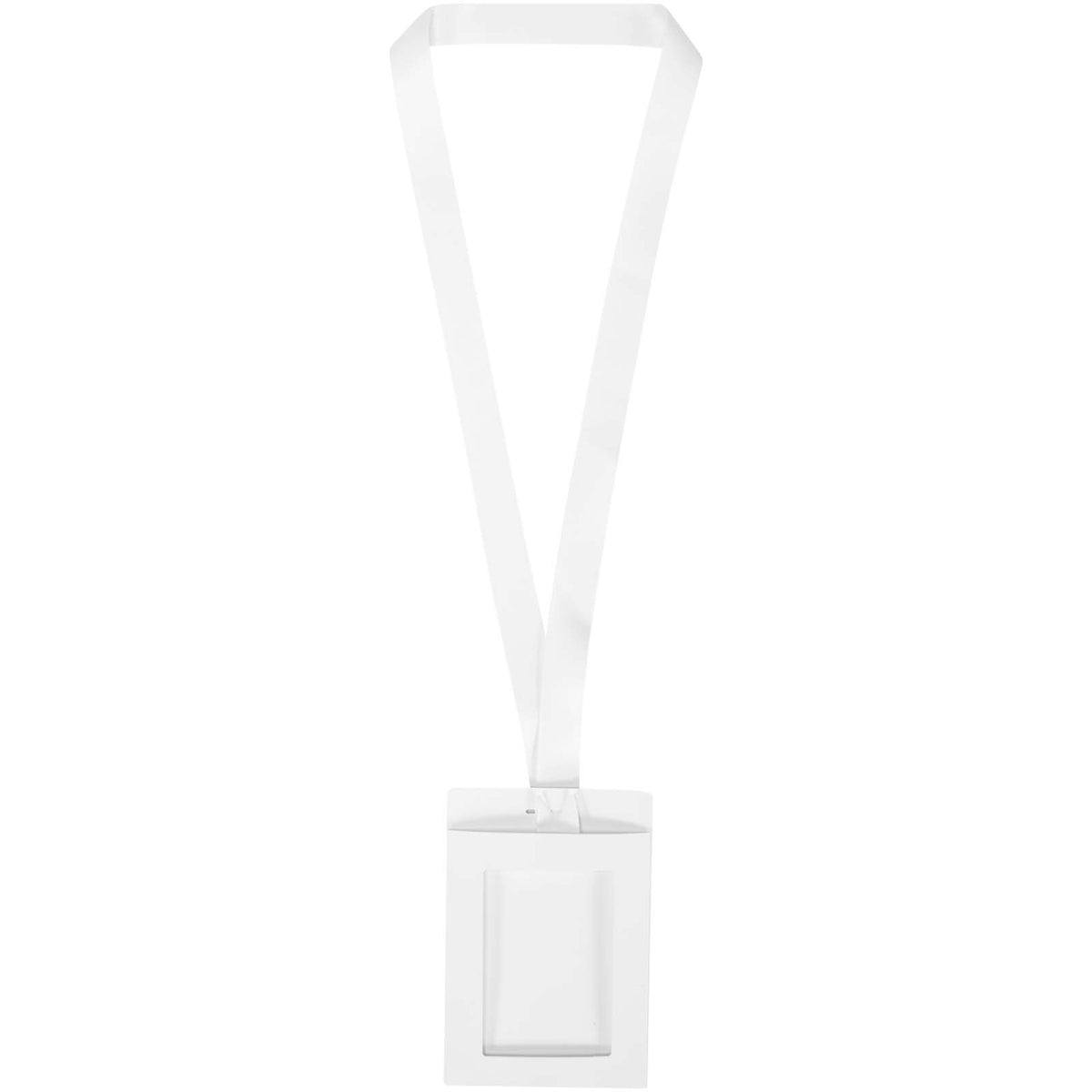 Kord PET Lanyard mit Papieranhänger – Weiss