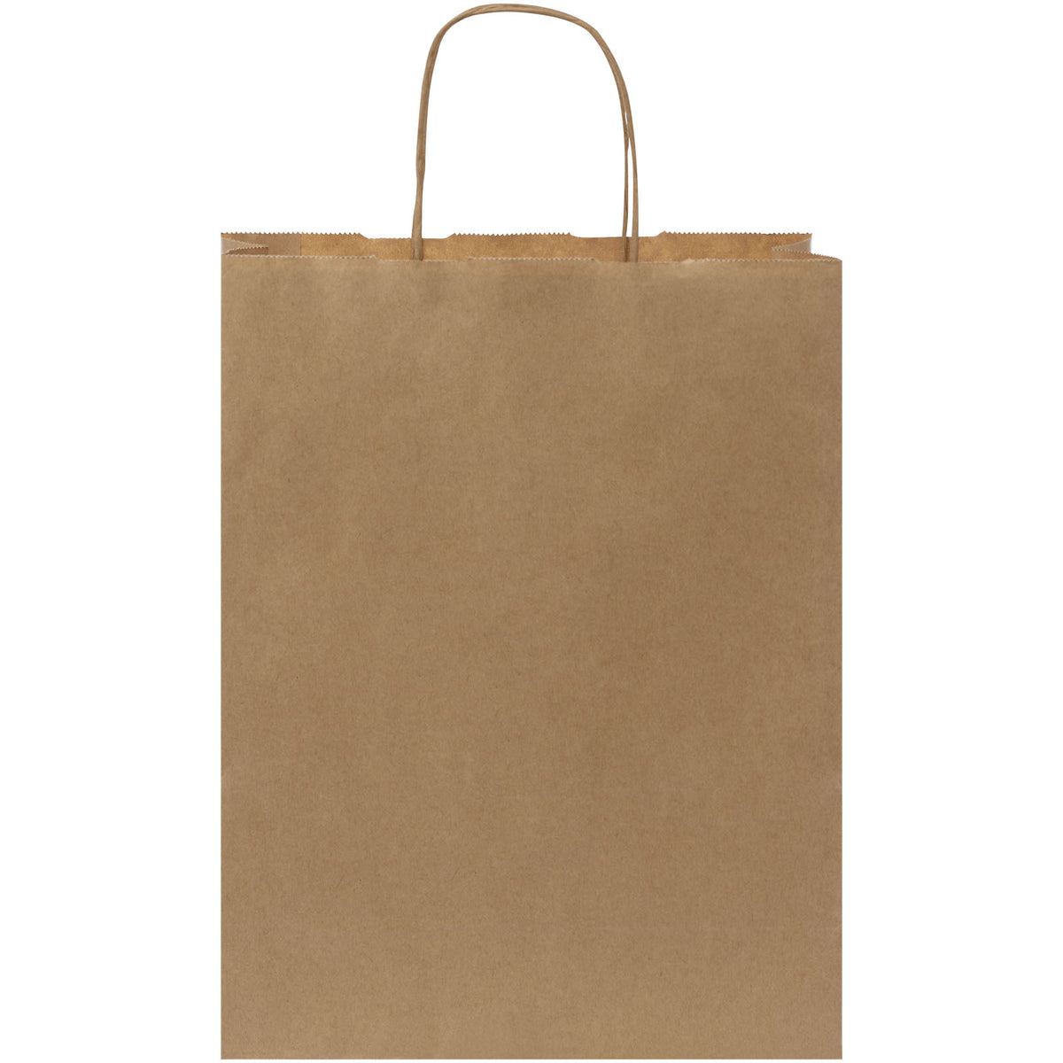 Kraftpapiertasche 80 g/m² mit gedrehten Griffen, 25 × 11 × 32 cm – Kraftpapier