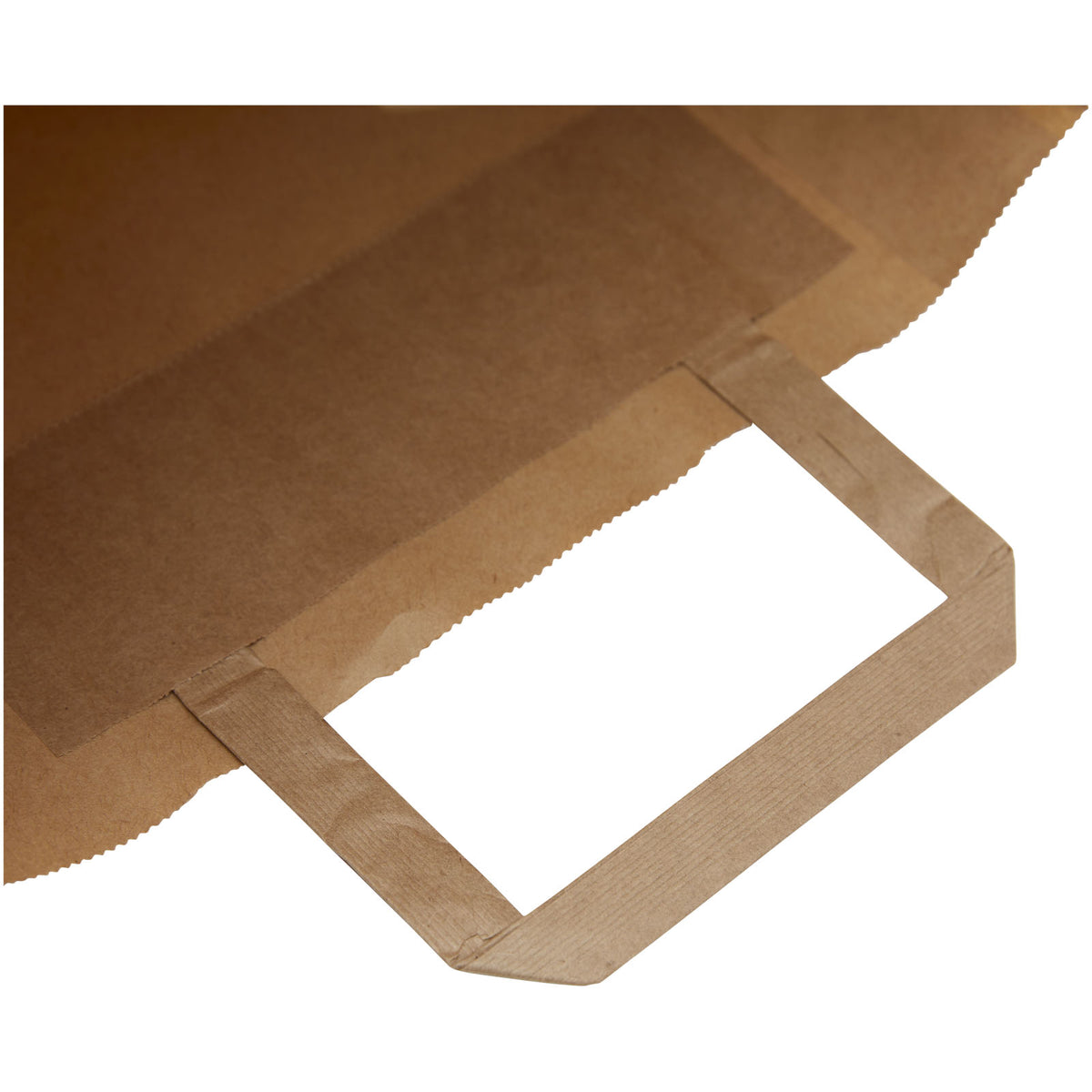 Kraftpapiertasche 80 90 g/m² mit flachen Griffen, 25 × 11 × 31 cm – Kraftpapier