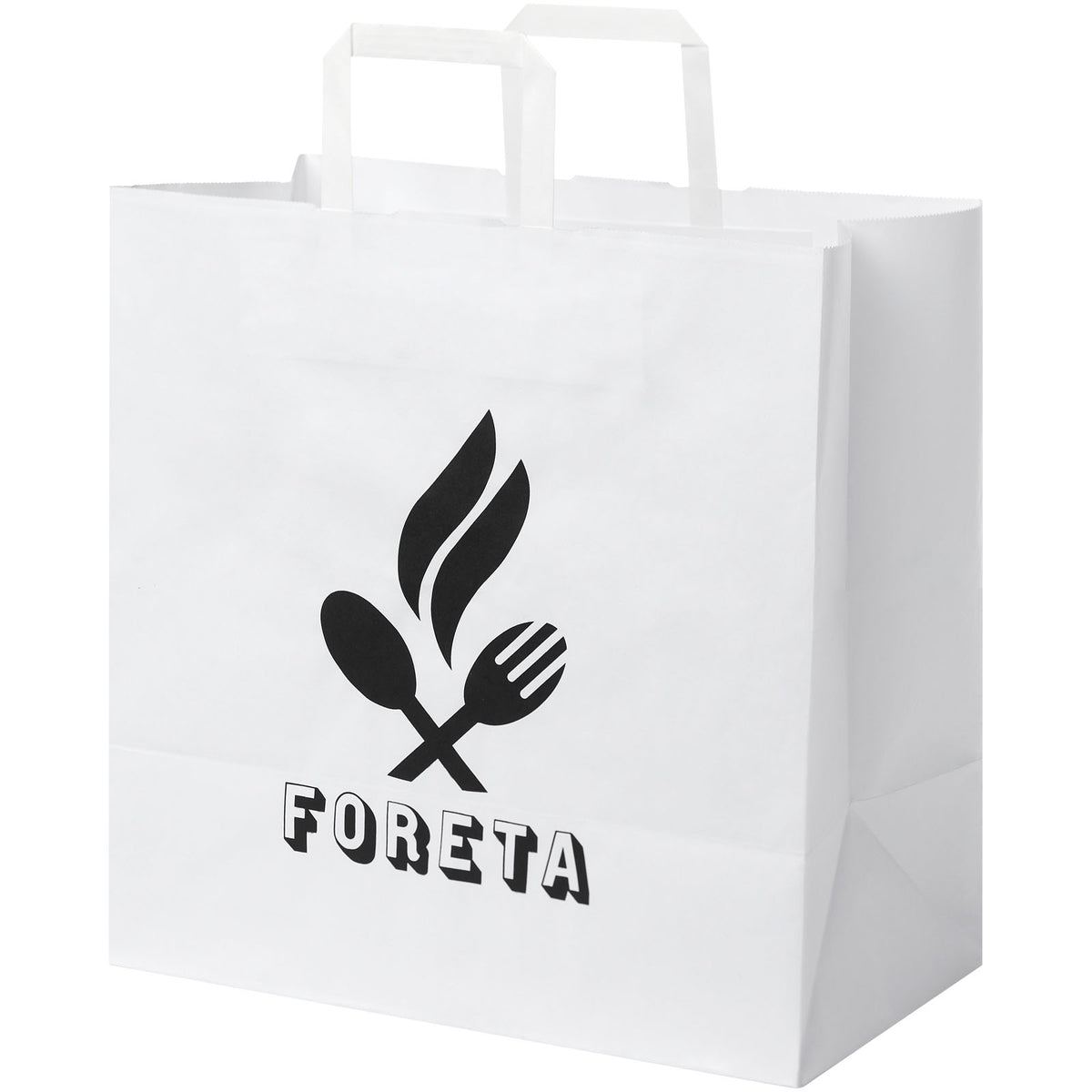 Kraftpapiertasche 80 90 g/m² mit flachen Griffen, 34 × 20 × 35 cm
