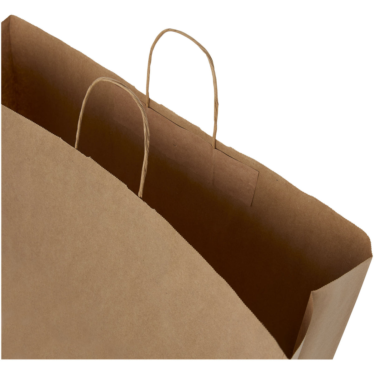 Kraftpapiertasche 90 100 g/m² mit gedrehten Griffen, 49,5 × 14 × 44 cm – Kraftpapier