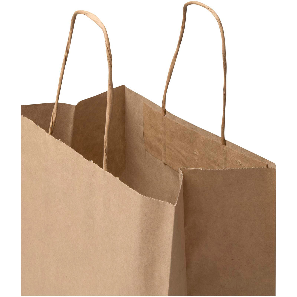 Kraft 80–90 g/m² Papiertasche mit Kordelgriffen, 25 × 15 × 32 cm – Kraftpapier
