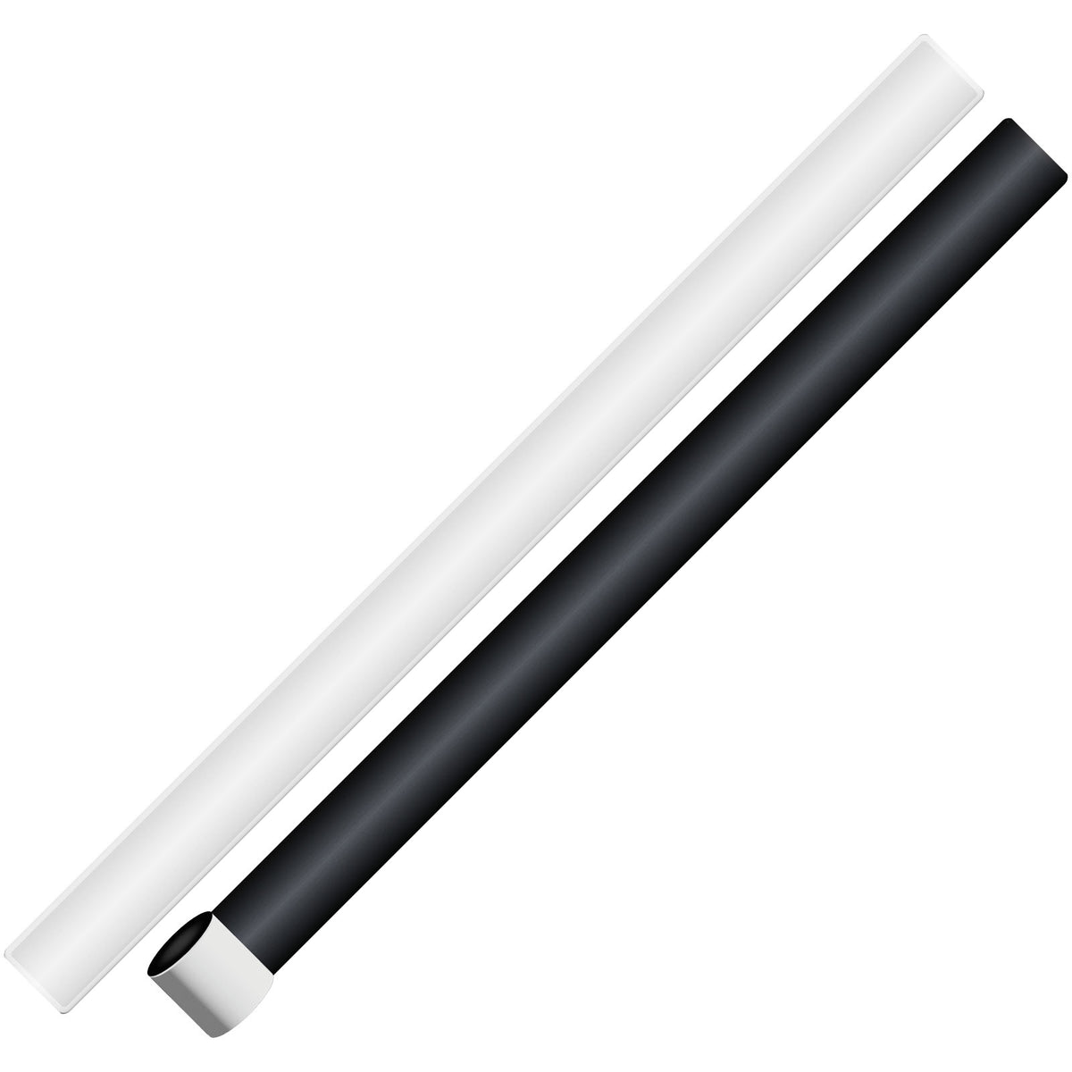 RFX™ 44 cm reflektierendes Sicherheits Schnapparmband aus PVC – Weiss