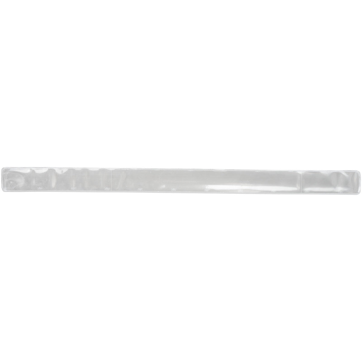 RFX™ 44 cm reflektierendes Sicherheits Schnapparmband aus PVC – Weiss