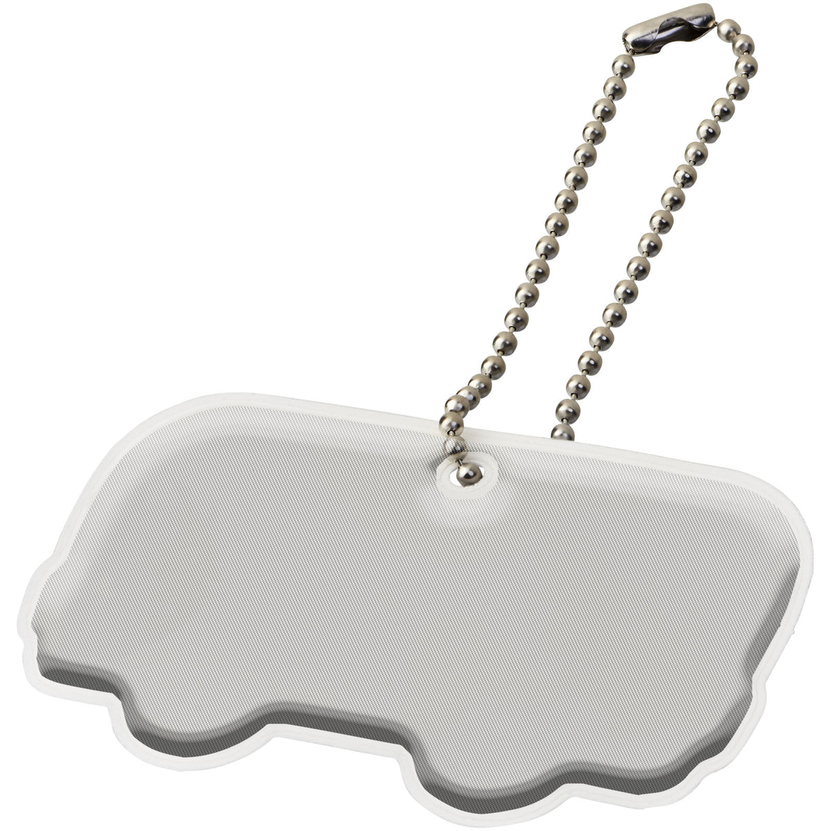 Reflektierender Anhänger in Busform – Weiss