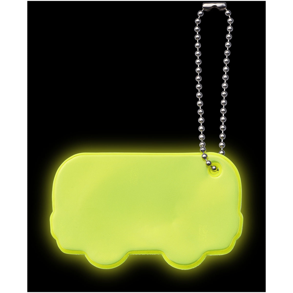Reflektierender Anhänger in Busform – Neongelb