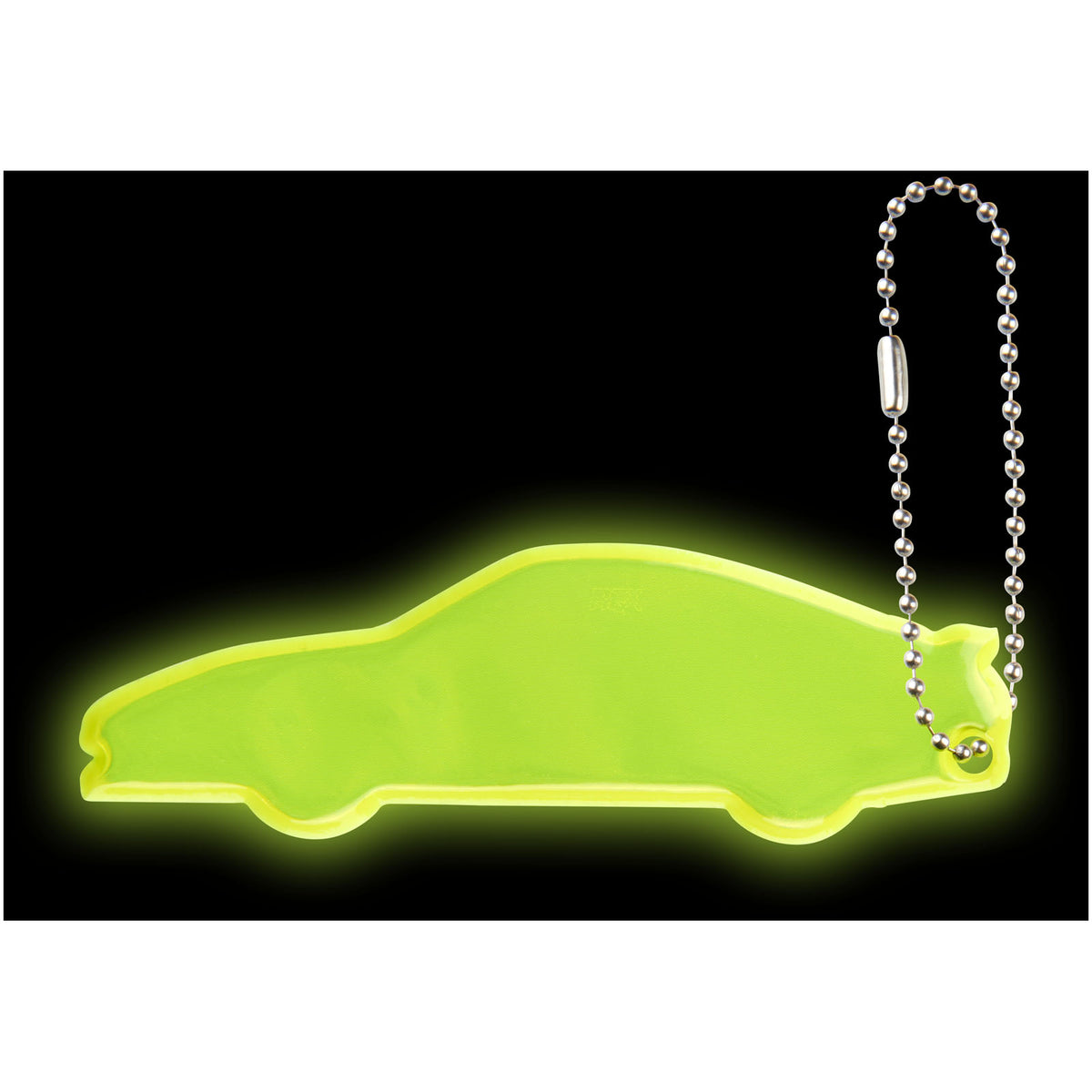 RFX™ H 12 Reflektierender Anhänger in Form eines Autos – Neongelb