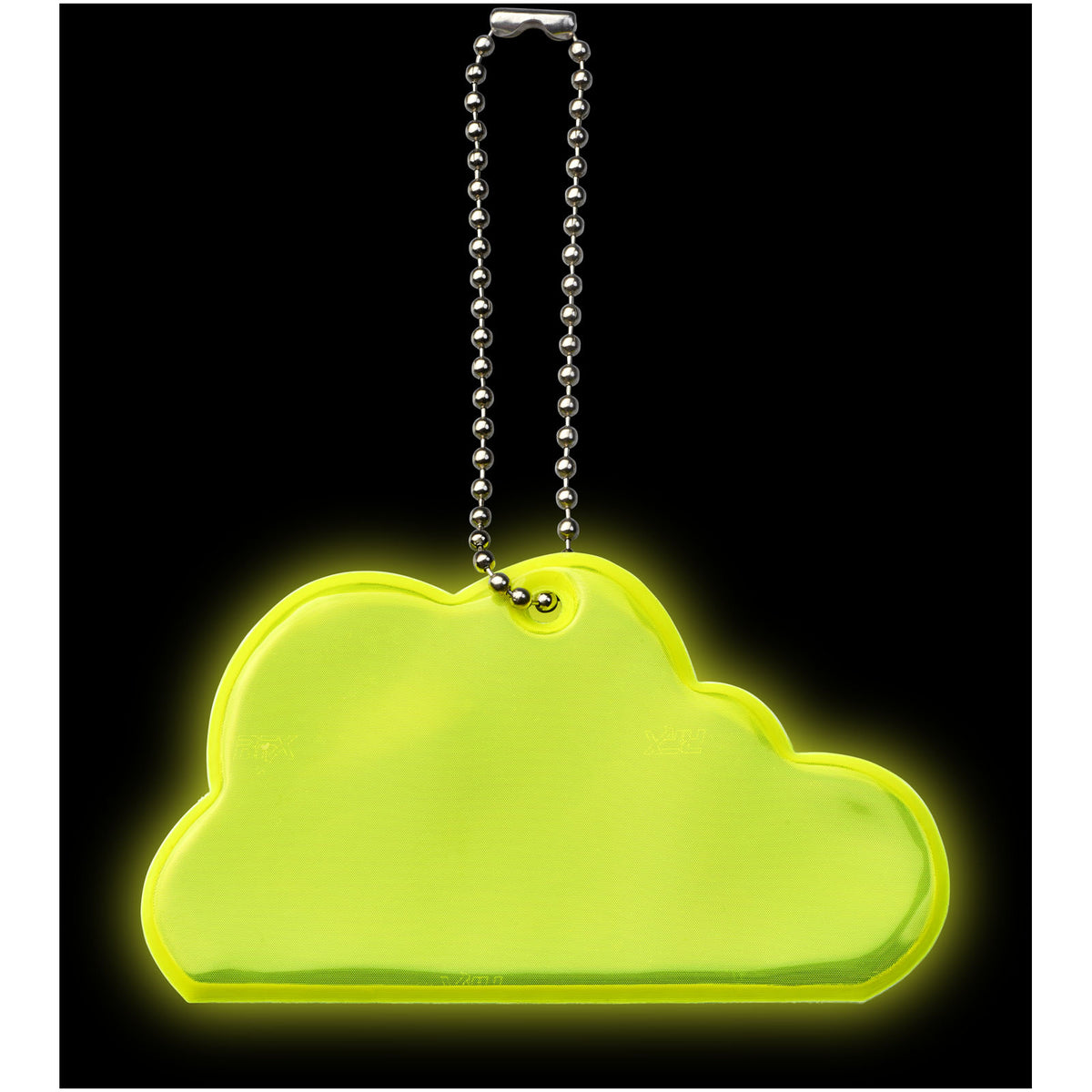 RFX™ H 12 Reflektierender Anhänger in Wolkenform – Neongelb