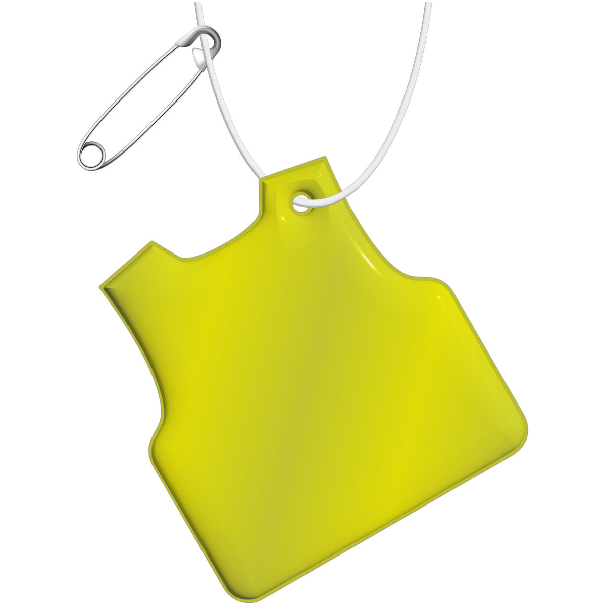 RFX™ H 16 Reflektierender Anhänger in Form einer Weste – Neongelb