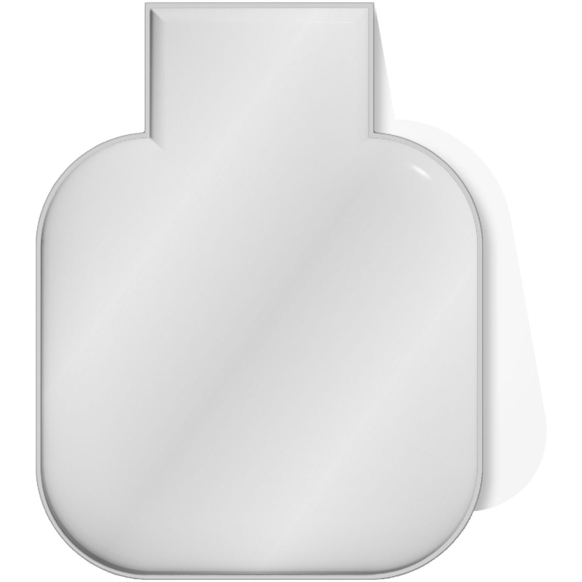 RFX™ M 10 Quadratischer, reflektierender PVC Magnet – Weiss