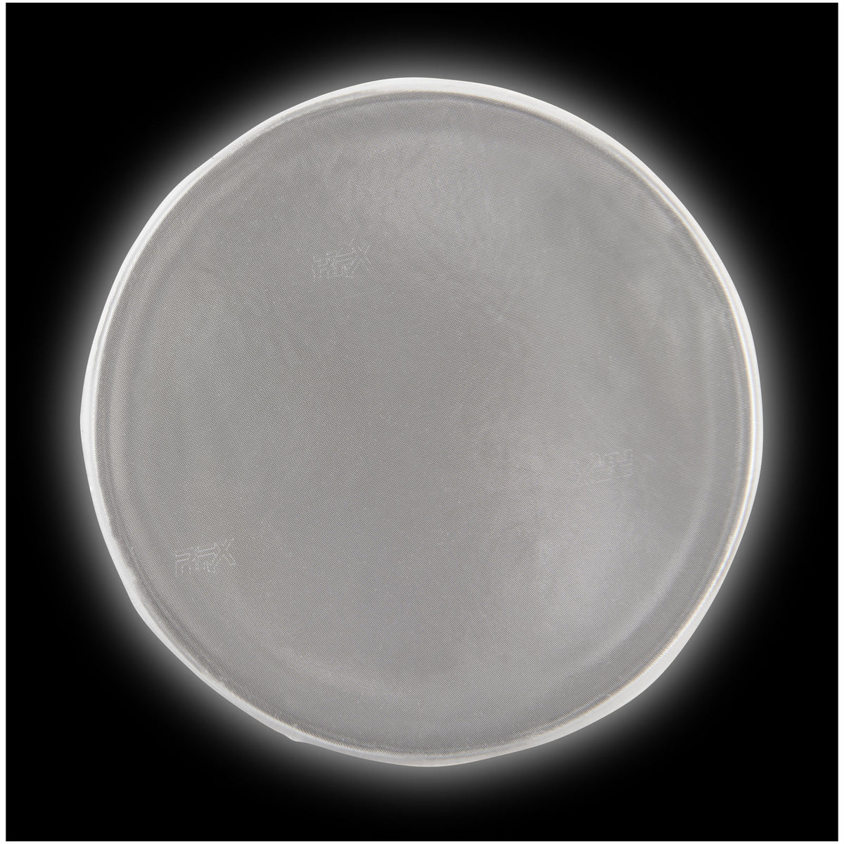 RFX™ S 09 Reflektierender, runder, mittelgroßer PVC Aufkleber – Weiss