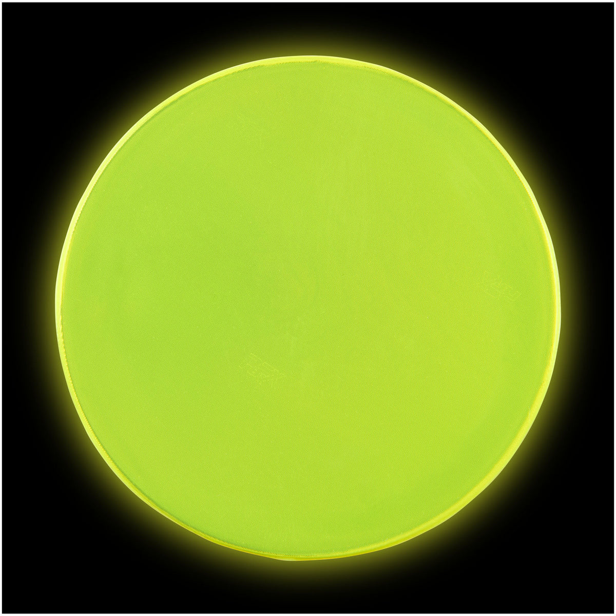 RFX™ S 06 Reflektierender, großer, runder PVC Aufkleber – Neongelb