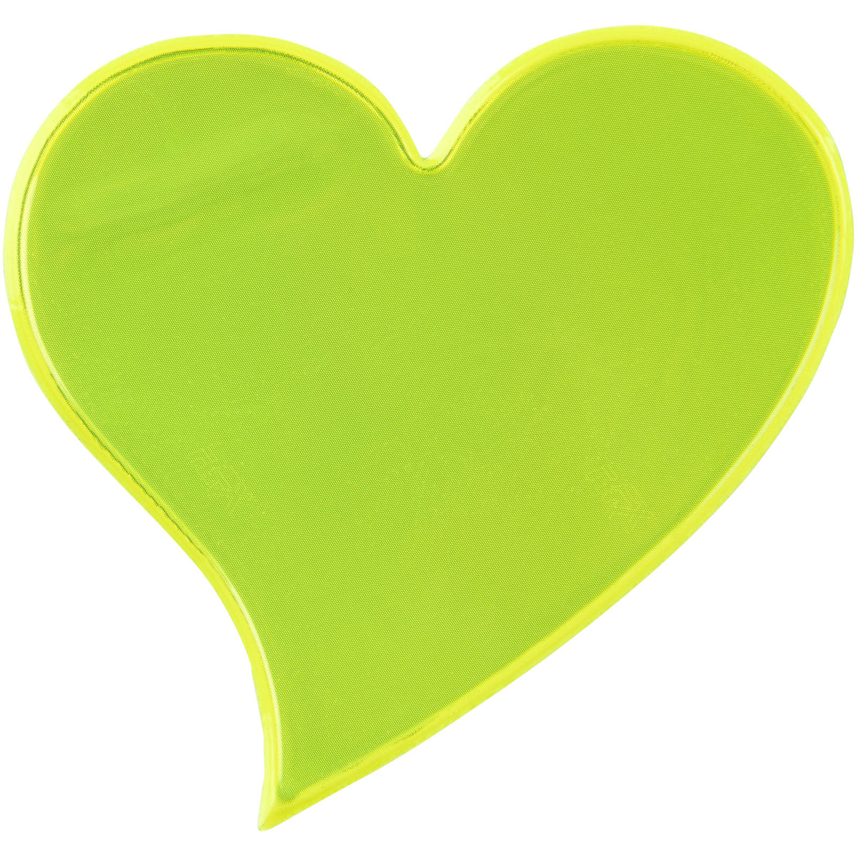 RFX™ S 12 Reflektierender Herz PVC Aufkleber L – Neongelb