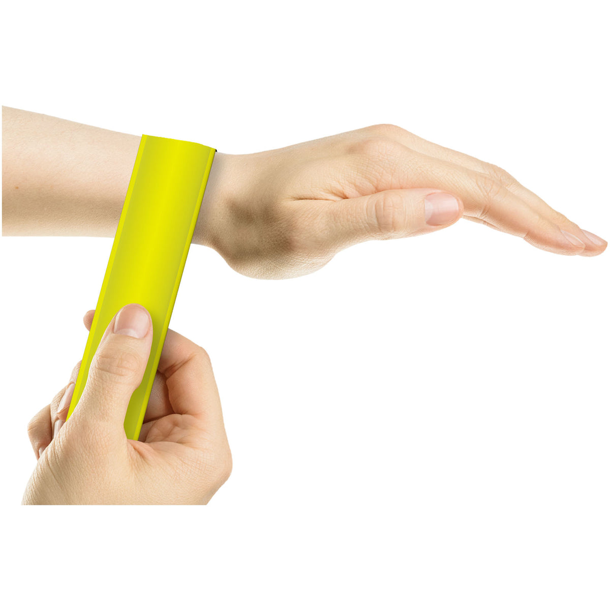 RFX™ 34 cm reflektierendes TPU Schnapparmband – Neongelb