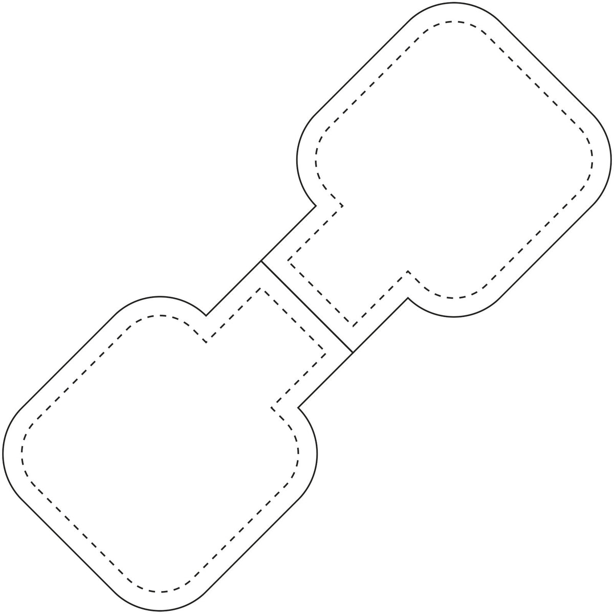 RFX™ M 10 Quadratischer, reflektierender TPU Magnet – Weiss