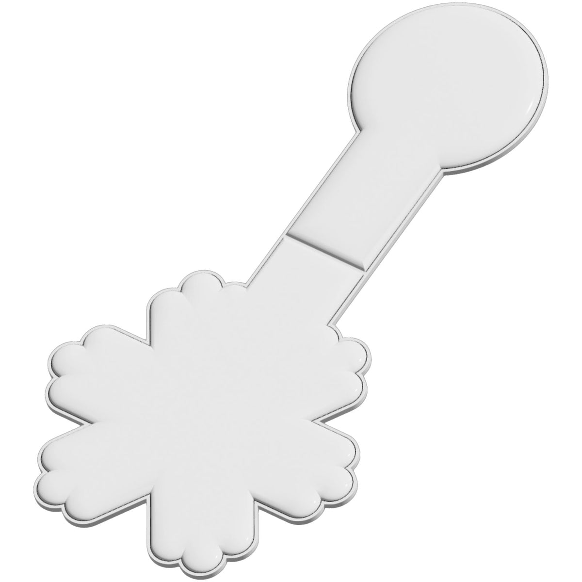 RFX™ M 10 Reflektierender PVC Magnet Schneeflocke – Weiss