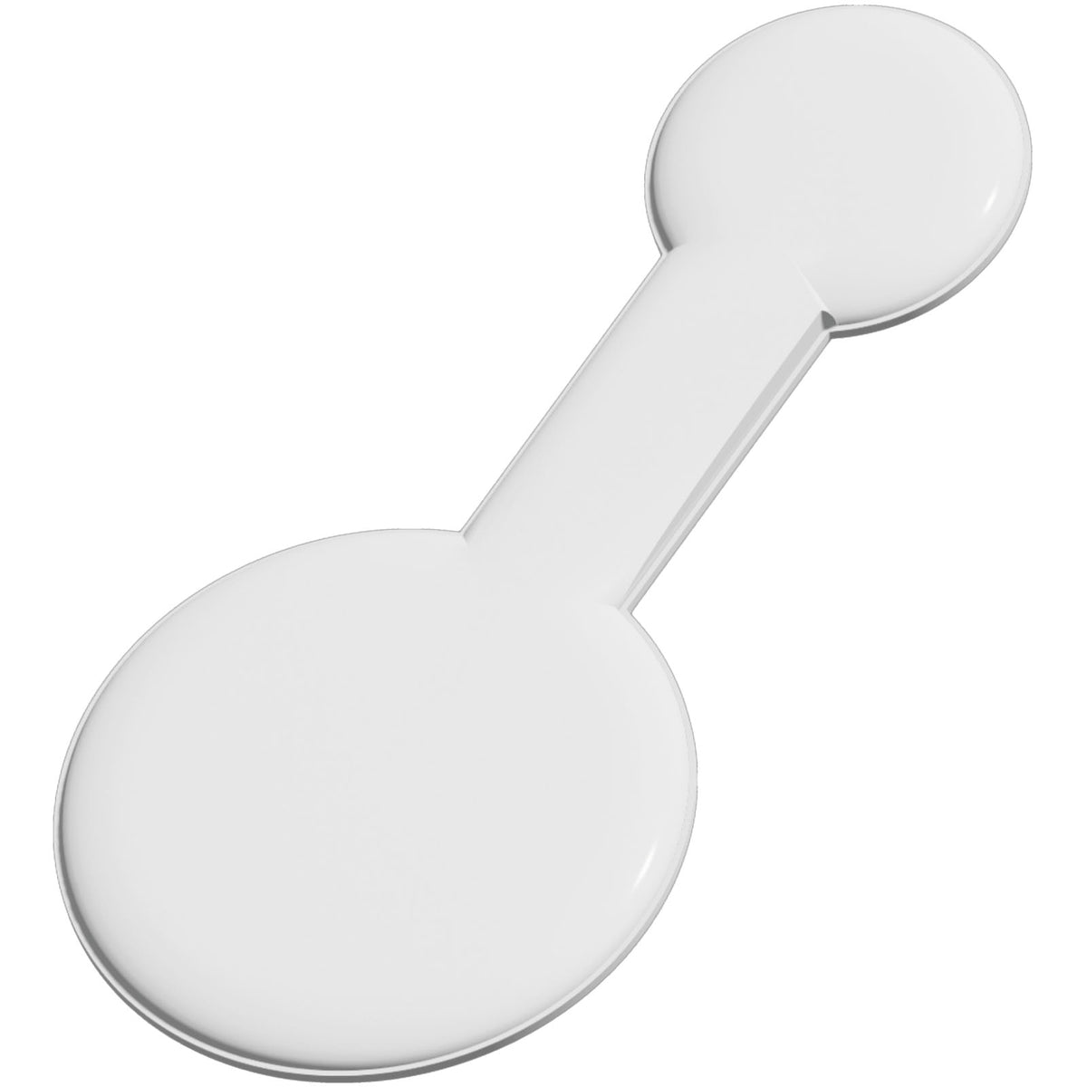 RFX™ M 10 Runder, reflektierender PVC Magnet, groß – Weiss