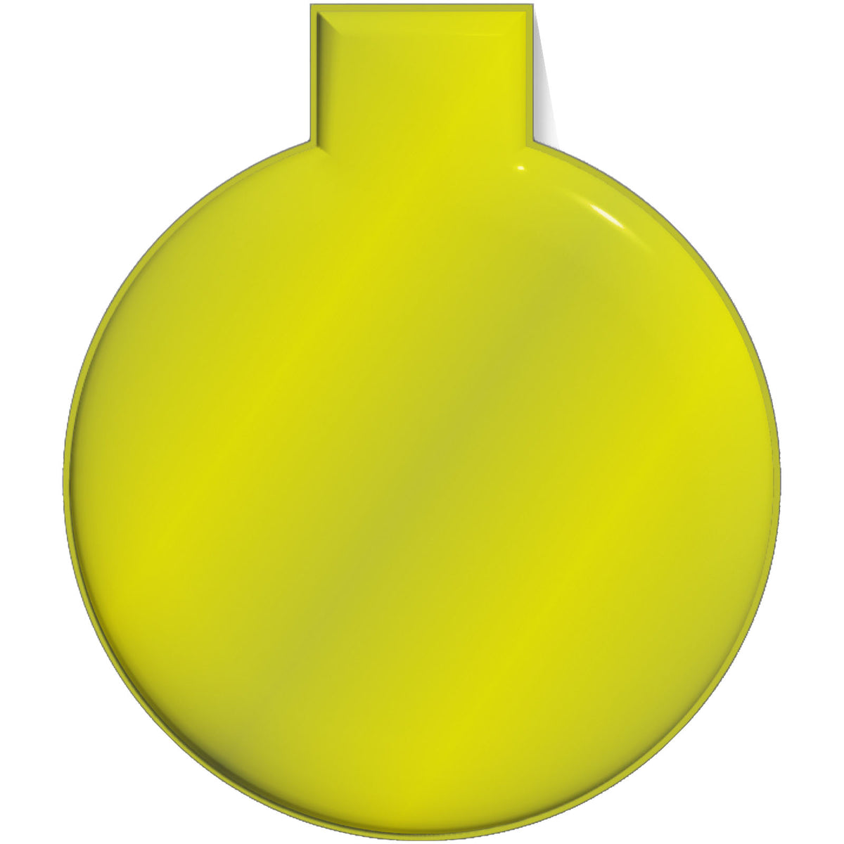 RFX™ M 10 Runder, reflektierender TPU Magnet, groß – Neongelb