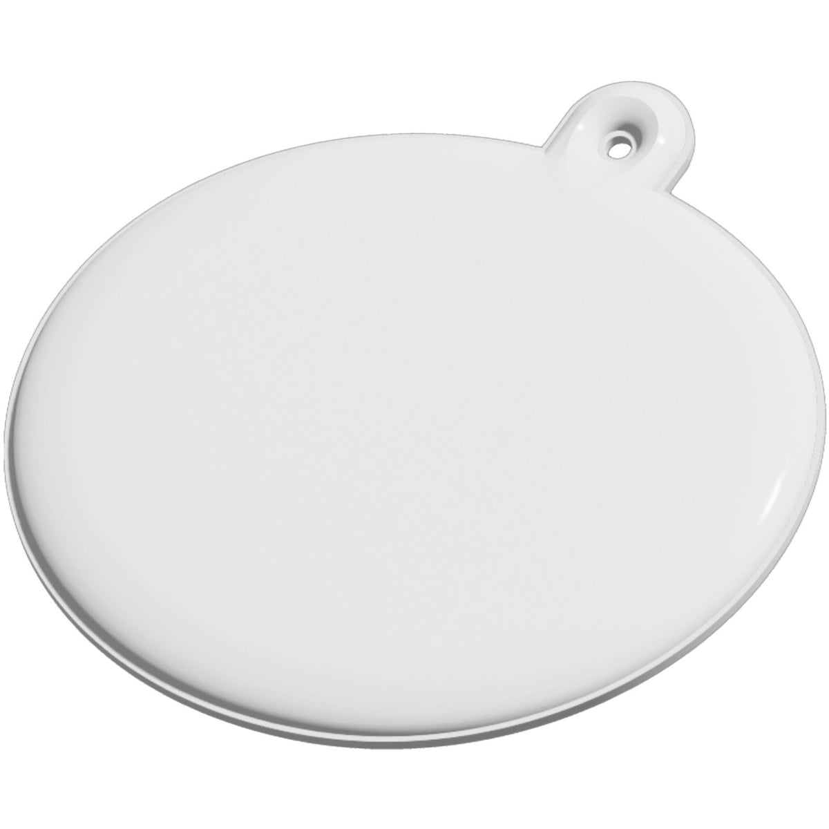 RFX™ H 09 ovaler reflektierender PVC Anhänger – Weiss