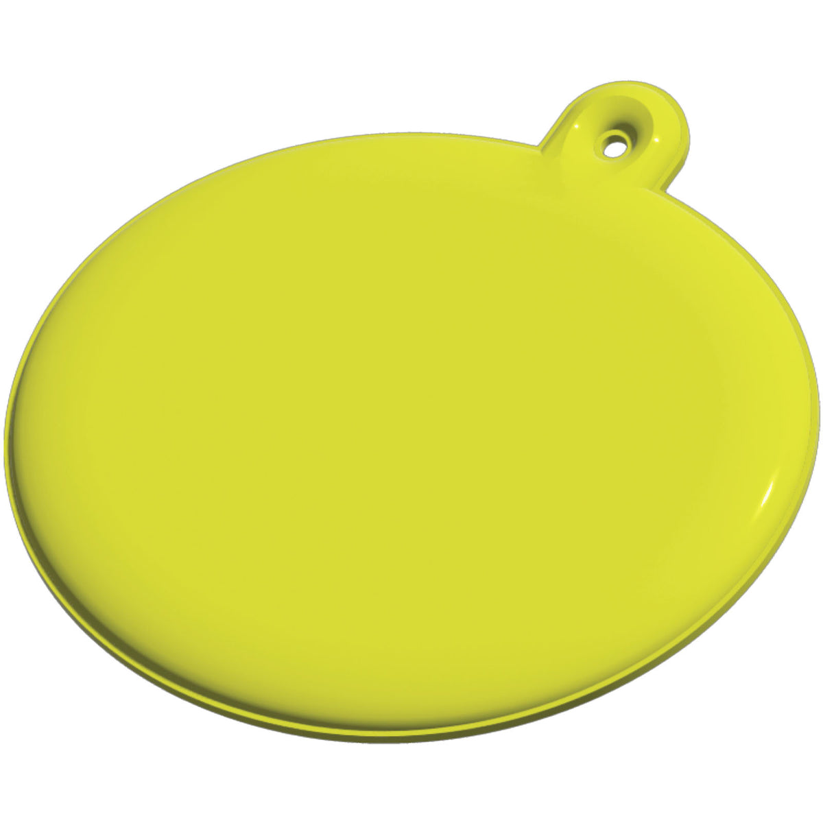 RFX™ H 09 ovaler reflektierender TPU Anhänger – Neongelb