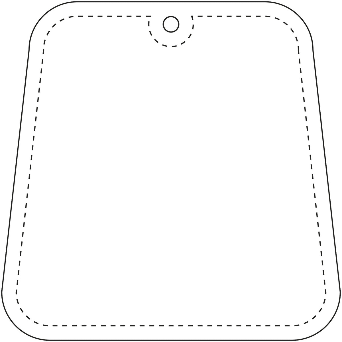 RFX™ H 09 Trapezförmiger reflektierender TPU Anhänger – Neongelb