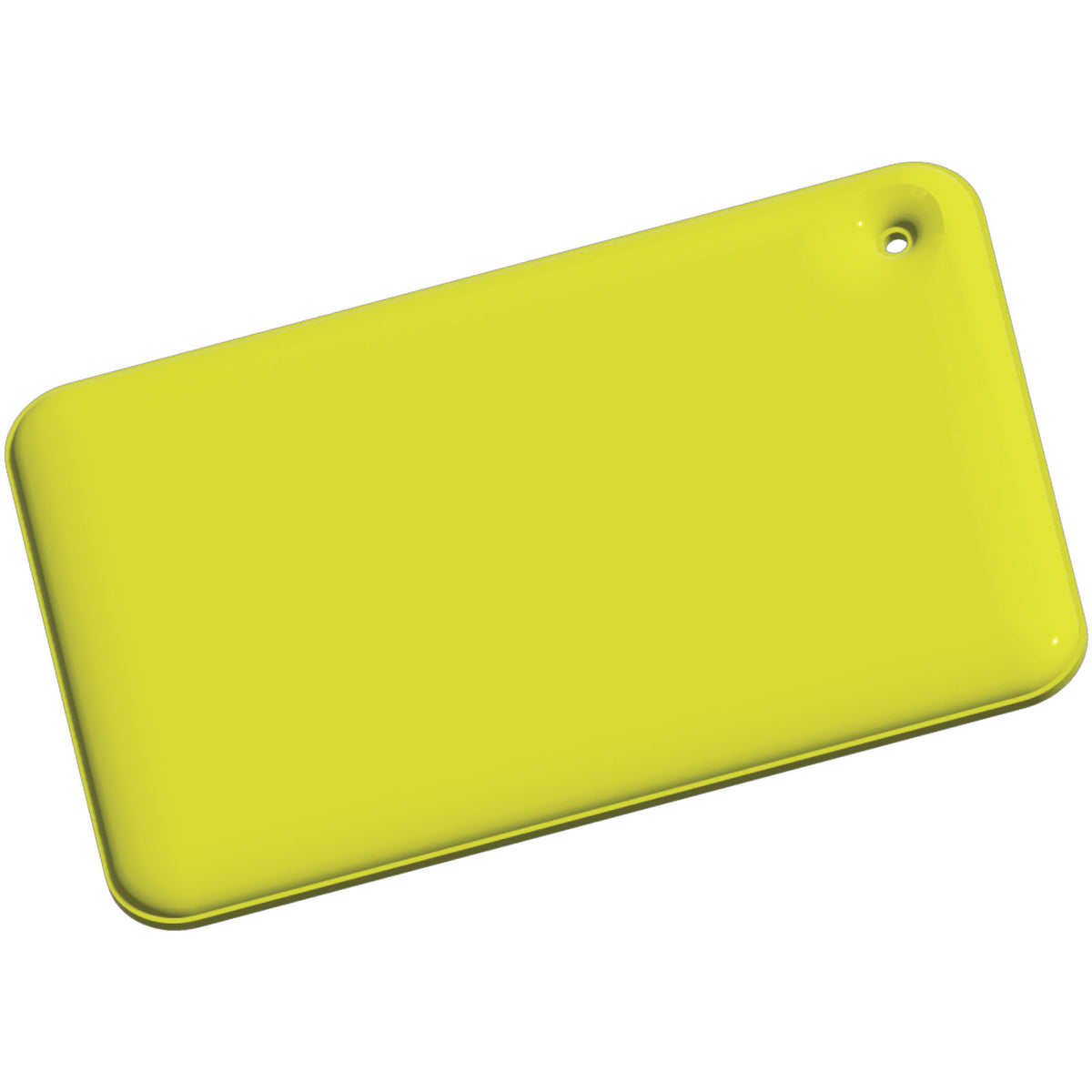 RFX™ H 10 Rechteckiger, reflektierender PVC Anhänger, klein – Neongelb