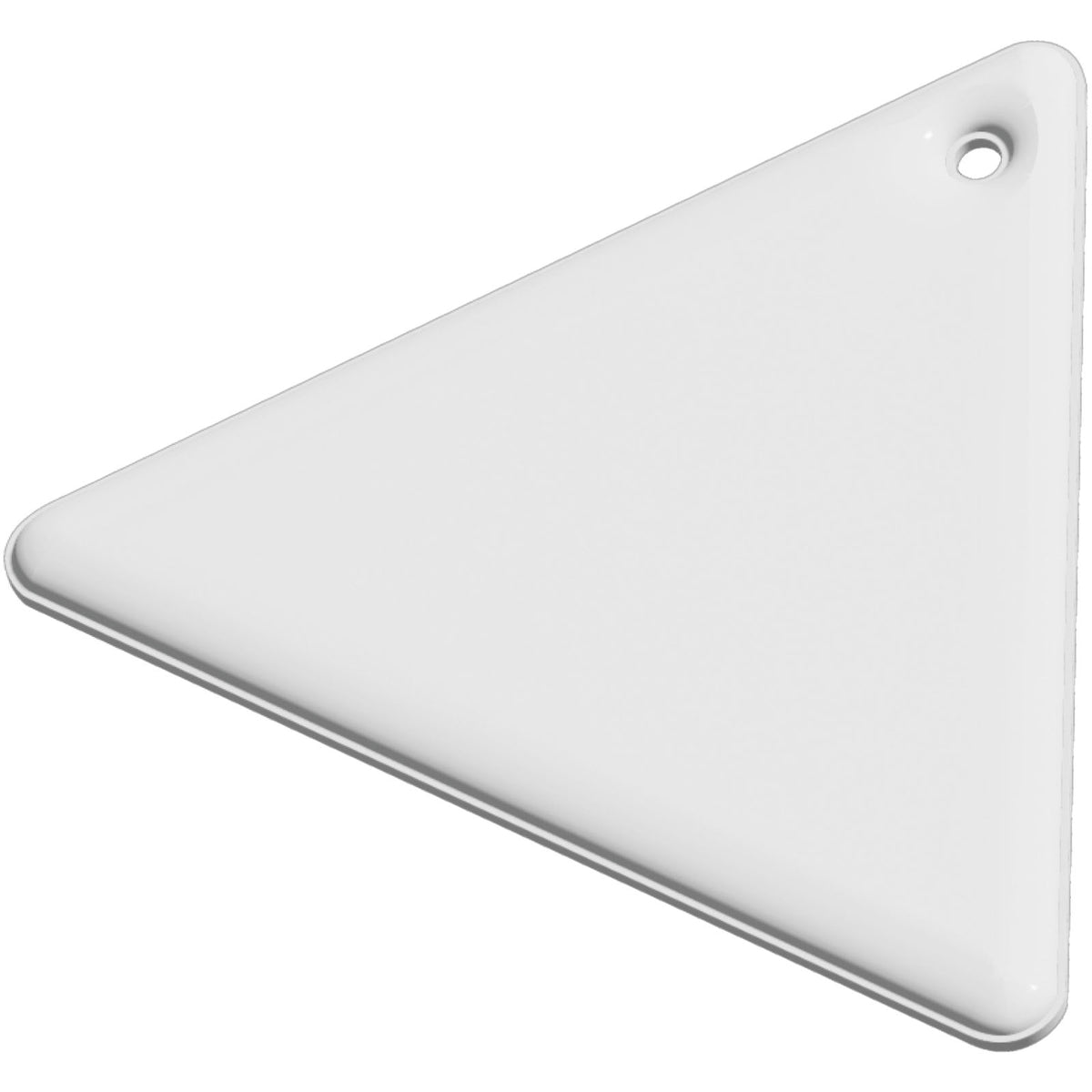 RFX™ H 12 Dreieckiger reflektierender PVC Anhänger – Weiss