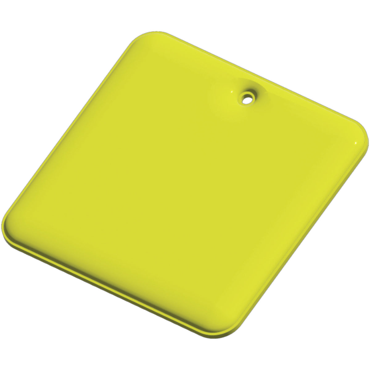 RFX™ H 20 quadratischer reflektierender PVC Anhänger – Neongelb