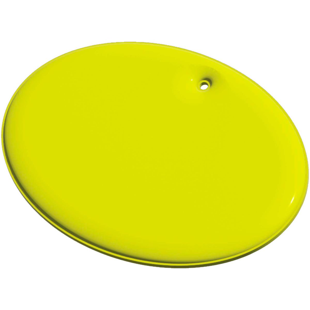 RFX™ H 16 runder, leichter, reflektierender PVC Anhänger, groß – Neongelb