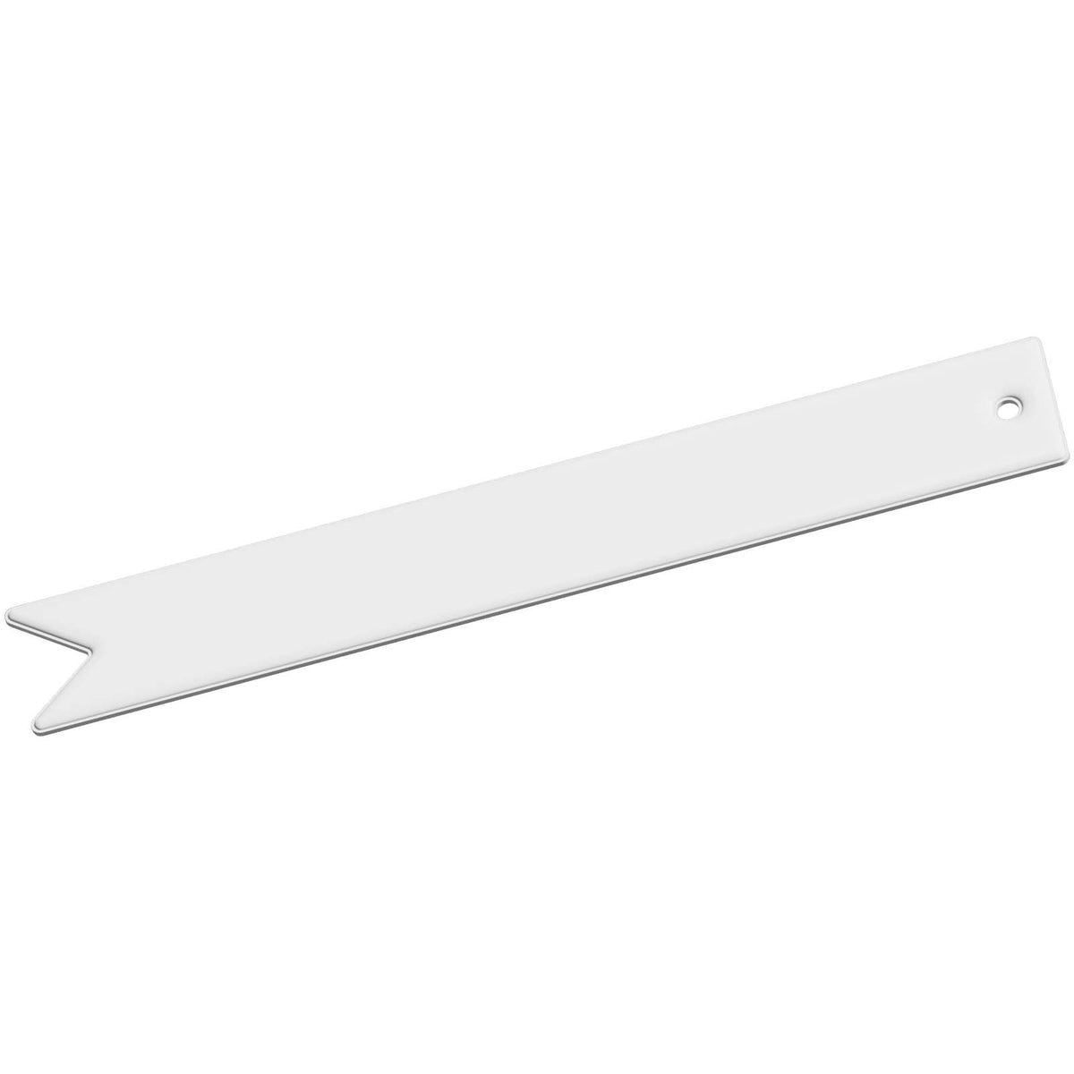 RFX™ H 9 leichter, reflektierender PVC Anhänger mit Karabiner – Weiss