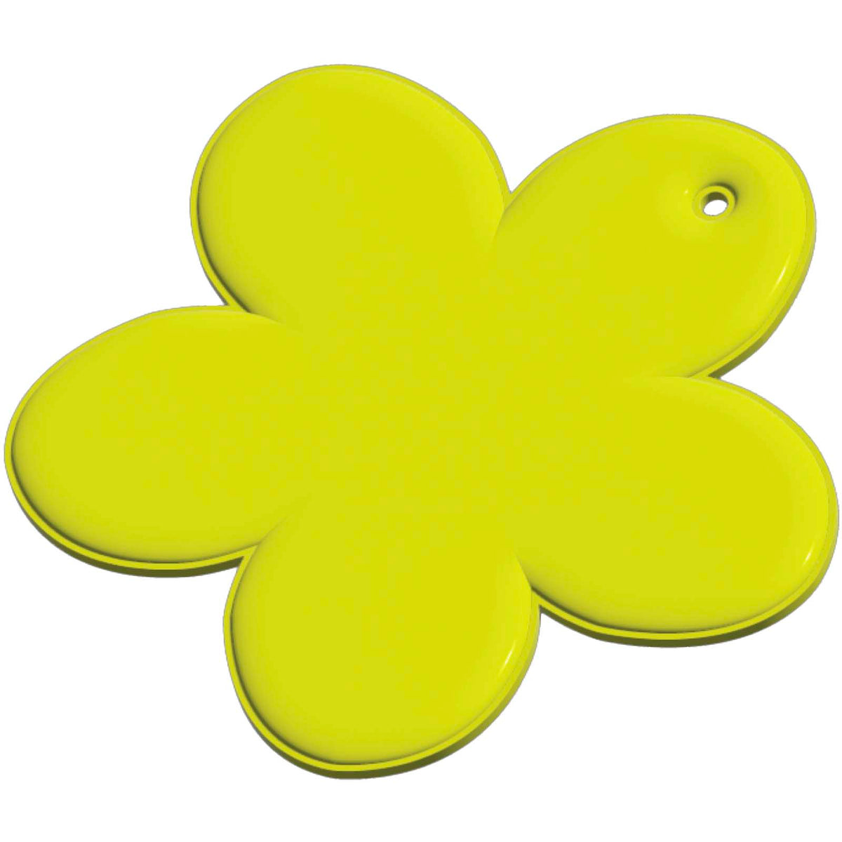 RFX™ H 13 leichter, reflektierender PVC Anhänger Blume – Neongelb
