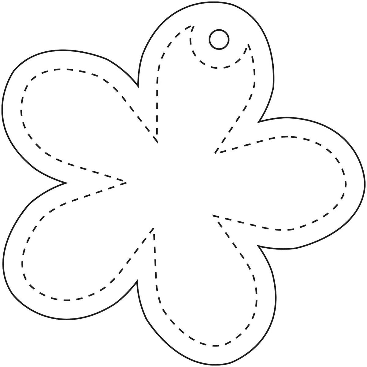 RFX™ H 13 leichter, reflektierender PVC Anhänger Blume – Neongelb