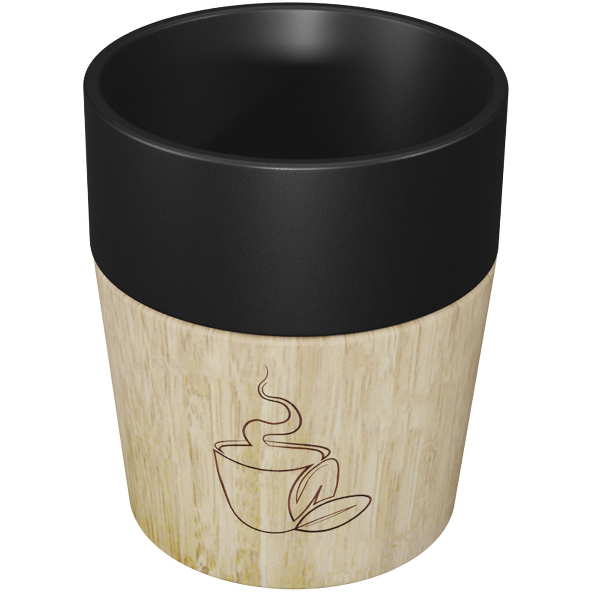 SCX.design D06 4 teiliges magnetisches Keramik Kaffeebecher Set – Schwarz