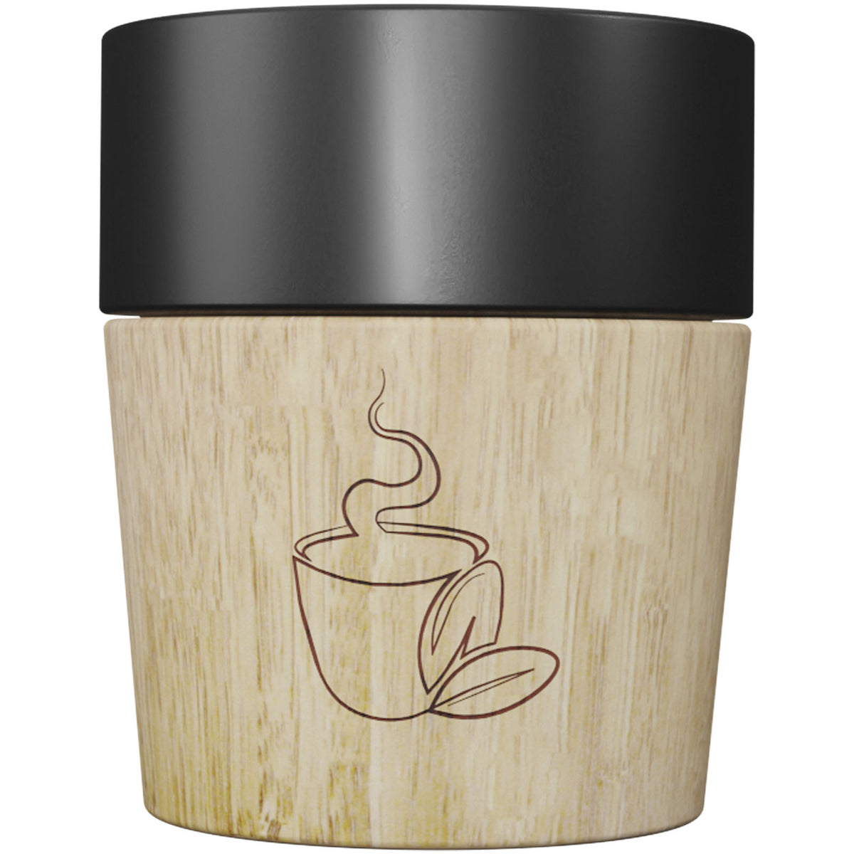 SCX.design D06 4 teiliges magnetisches Keramik Kaffeebecher Set – Schwarz