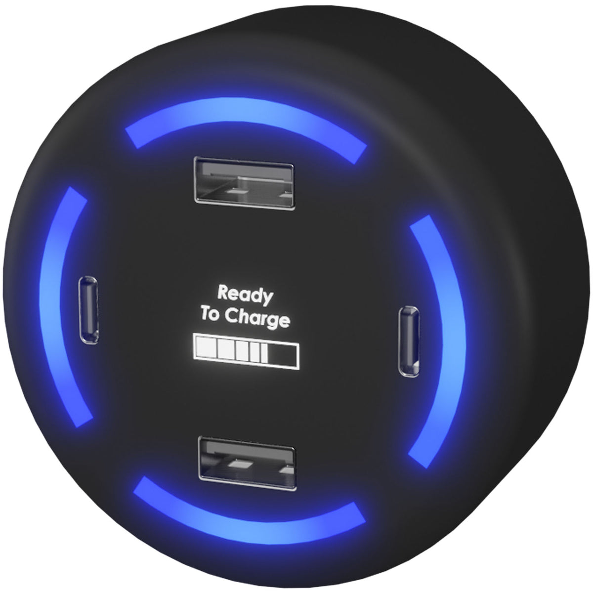 SCX.design H11 Smart Home Ladegerät mit Leuchtlogo – Schwarz